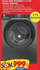 HOOVER HWP 49AMBCR/1-S 9 KG ÇAMAŞIR MAKİNESİ